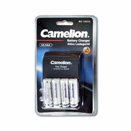 Camelion lader + 4AA 2300mAh batterier 